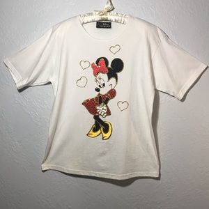 Disney Minnie Vintage Puffy Paint T-Shirt Dress OS